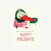 A Well Earned Toast Holiday Card