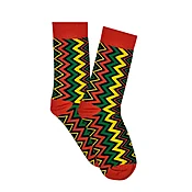 Afropop | Red Ziggy Socks