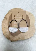 Cecelia Wood Half Moon Earrings