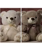 14" OVERSTUFFED NATURAL BEAR
