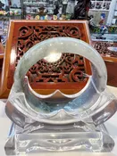 Real Burmese Jade Bangle  (Size: 56mm) #30007