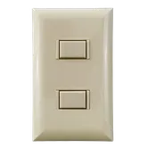 5000 Series 2 Button Almond Wall Switch