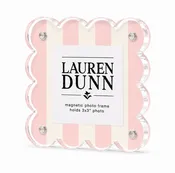 Acrylic Scalloped Frame Blush/Cream