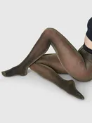 20 Den Black/Gold Tora Shimmery Tights