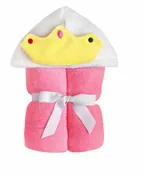 Kids Pink Princess Hooded Towel