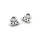 10/0 Stitch-In Connector- Antique Silver