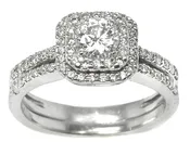 0.40ct Diamond 14k White Gold Engagement Ring