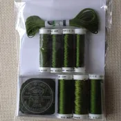 Field Green Thread Assortment Access Commodities Ensemble de Soie