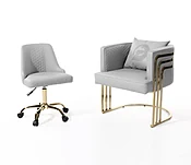 DT Luxury White Customer &amp; Technician chair