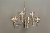 Mod Chrome & Glass Globes Chandelier - ONLINE ONLY
