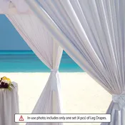 10' Full Size Tent Leg Drapes with Sashes