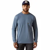 Ariat 10071217 Men's Rebar Heat Fighter Staple T-Shirt - Baleen Blue