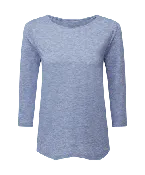 Asha 3 Quarter Sleeve Top - Seaport Blue