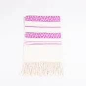 Purple Dai Handwoven Table Runner, Geometric Patterns