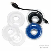 2-1/2″ Flexible Plastic Craft Bobbins for Sinew, Waxed Linen & Cords – Set of 5