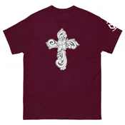 Floral cross tee
