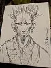 Clive Barker Sketch on Canvas