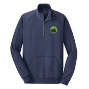 Adult Lightweight  1/4 Zip Pullover Sweatshirt - Heathered Navy