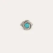 Bague Atika argentée - Turquoise