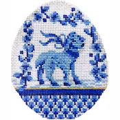 Blue Garland Lamb Egg