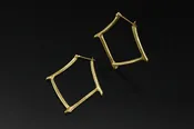Bamboo Hoop Earring