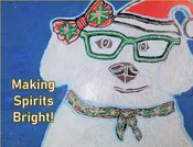 Christmas Dog Card