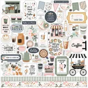 Carta Bella Coffee Shop 12x12 Element Sticker Sheet