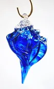 Hanging Blue Shell — The Glass Studio on Cape Cod