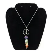 7 Chakra Tumbled Stone Pendant