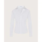 Camicia catherine in rasatello bianco.