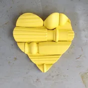 Reclaimed Piano Spindle Hearts