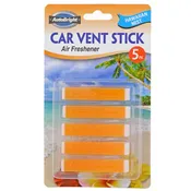 AIR FRESHENER HAWAIIAN MISTCAR VENT STICK 5PK CARDED
