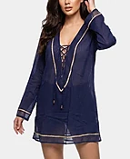 Lace Up Swim Cover-Up
