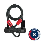 Abus Ultra 410 U-Lock - 3.9 x 5.5" Keyed Black Includes Cobra cable