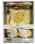 MOON AND STARS BIB BOOTIE SET ASST