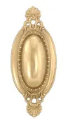 10 1/4" Ornate Oval, Brass Back Plate (10810)