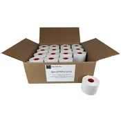 Example Coffee Shop Sticky Paper - Full Case - 2 1/4" x 170' 55 gram (standard weight) liner-free labels - Diamond Adhesive (32 rolls)