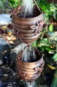 Rain Chain Copper Honey Bees