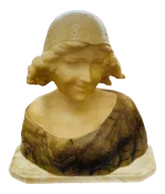 Alabaster Bust of Lady