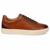 Black Leather Court Sneaker