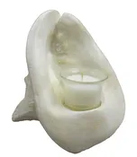 11″ Resin Shell Votive Candle Holder
