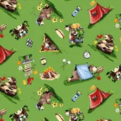 Barron Goes Camping-Campground Grass Green SB20454-850