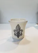 Fleur de lis white Spongeholder — Coastal Magpie