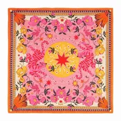 Bandidas Rose Medium Square Scarf