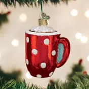 Hot Cocoa Ornament - Old World Christmas Comfort Drink Charm