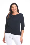 3/4 Sleeve Cowl Neck Top