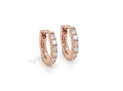 14kt Rose Gold Diamond Earrings