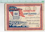 Camp Humphreys Virginia 14 Views Base and Soldiers Postcard Folder AA114634