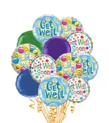 12 Get Well Mylars