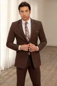 Chocolate Metro Slim Fit Suit